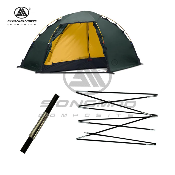 Batang gentian kaca untuk khemah